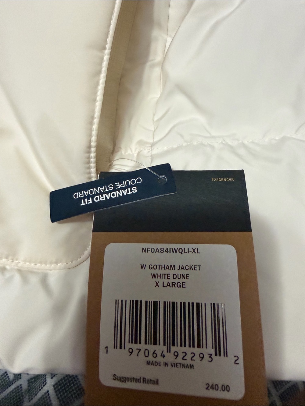 The North Face W Gotham Jacket - White Dune